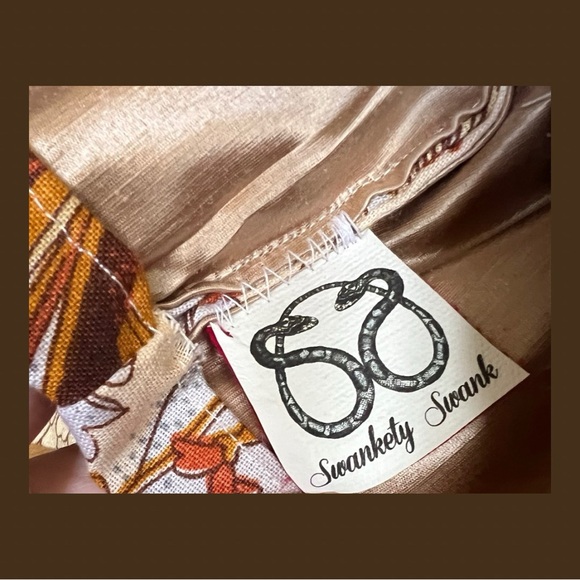 Hemp Silk Lined Vintage Floral Crop Jacket - Picture 6 of 7